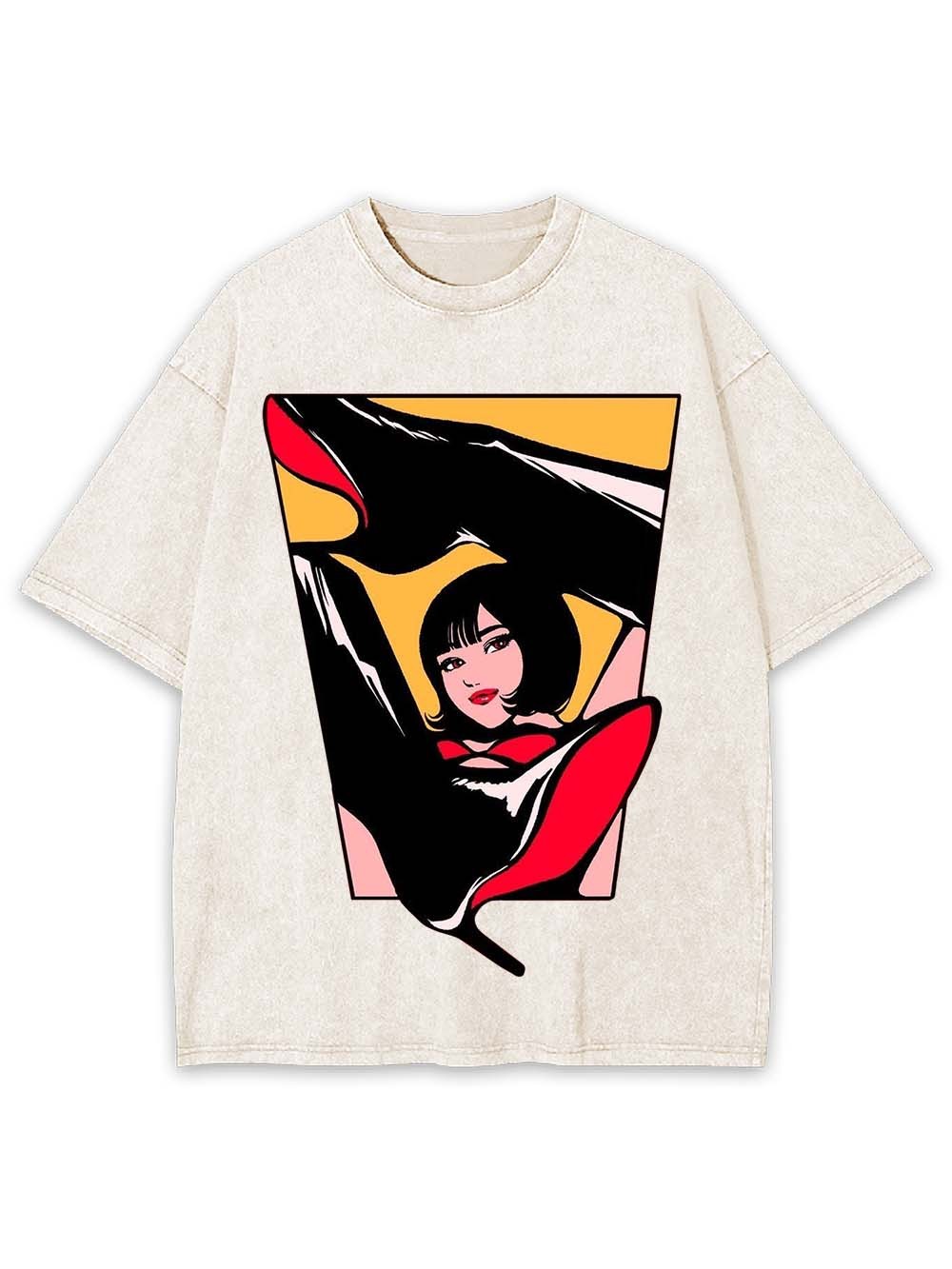 Boots Girl Washed Tshirt