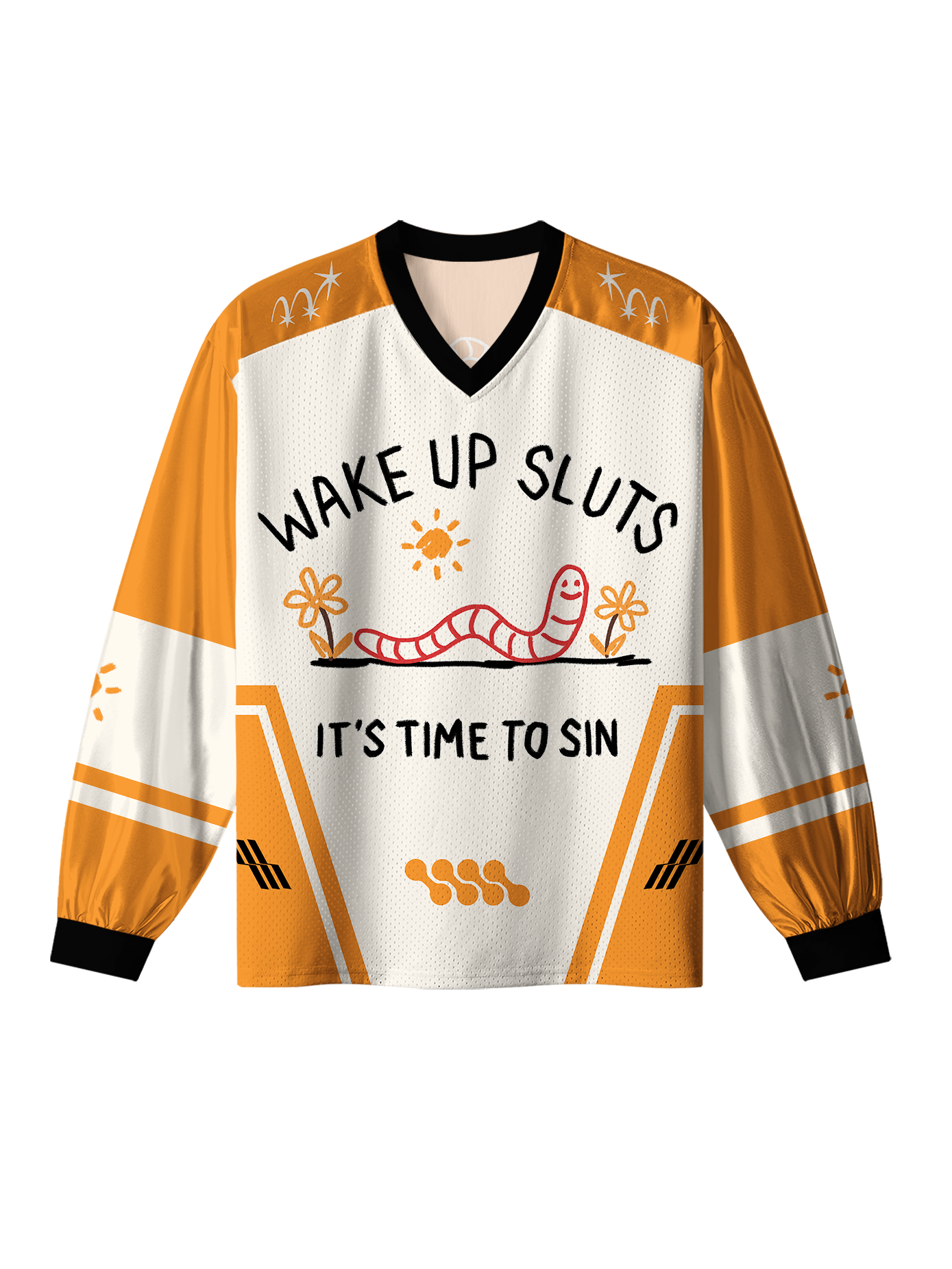 WAKE UP SLUTS IT’S TIME TO SIN LONG SLEEVE JERSEY