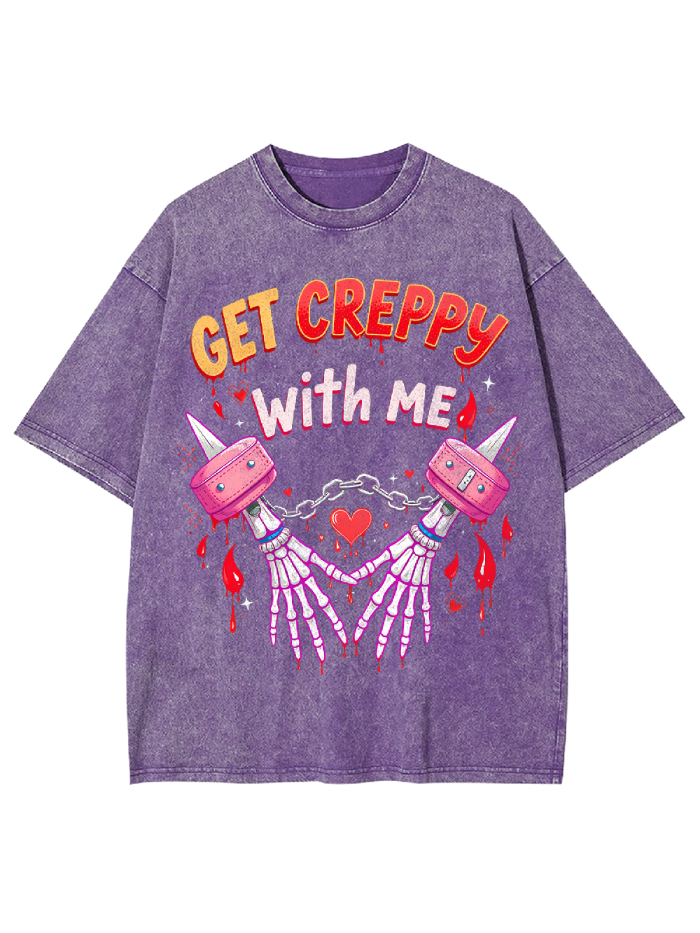 Get Creepy With Me Washed Tshirt