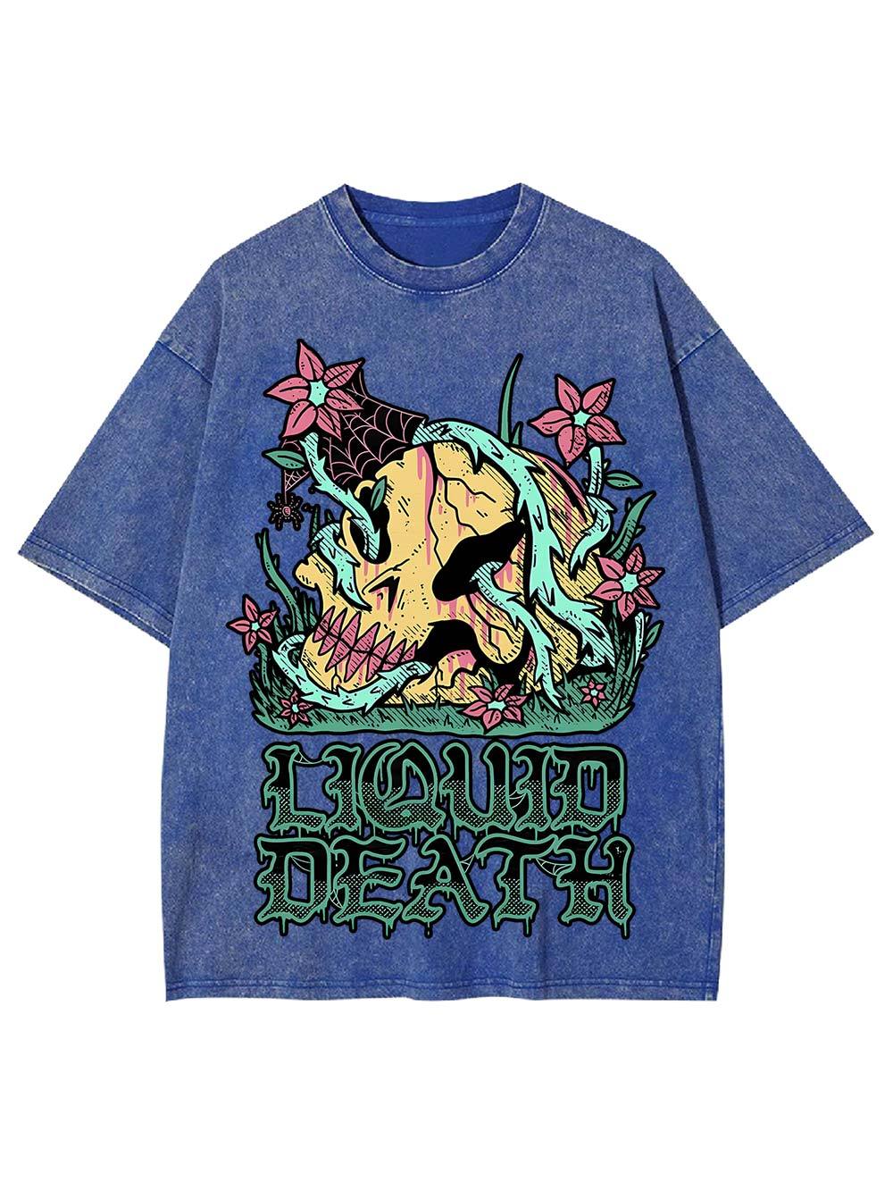Liquid Death Washed Tshirt-ClassyOutlaw Sale