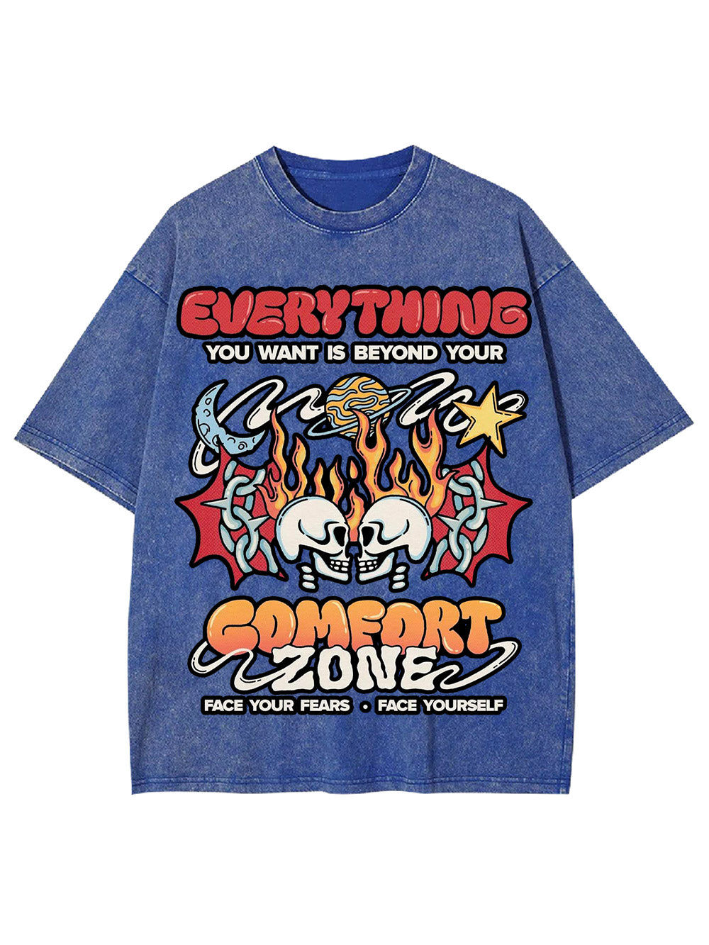 Face Your Fears. Face Yourself Washed Tshirt