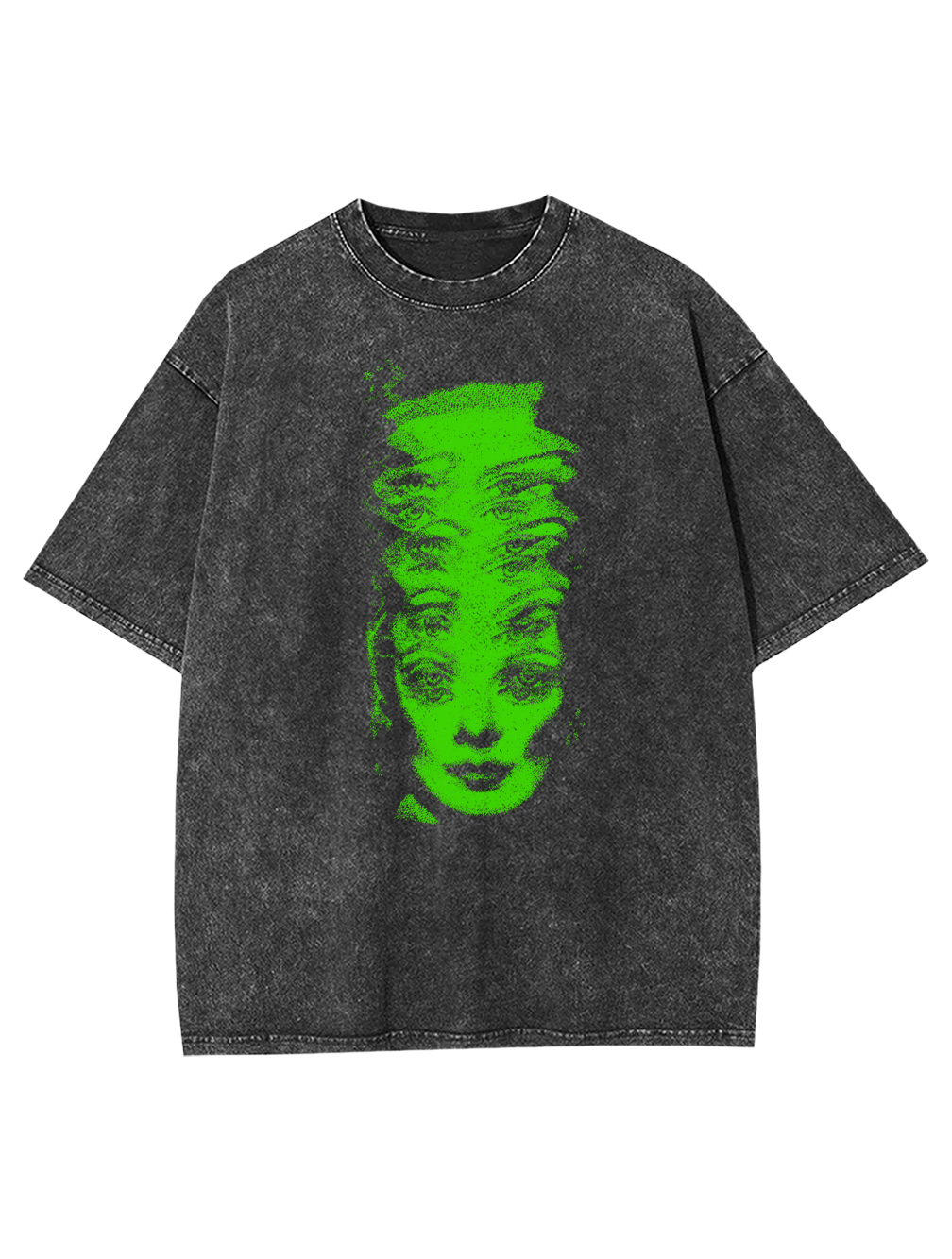 GREEN HALUCINATION WASHED TSHIRT