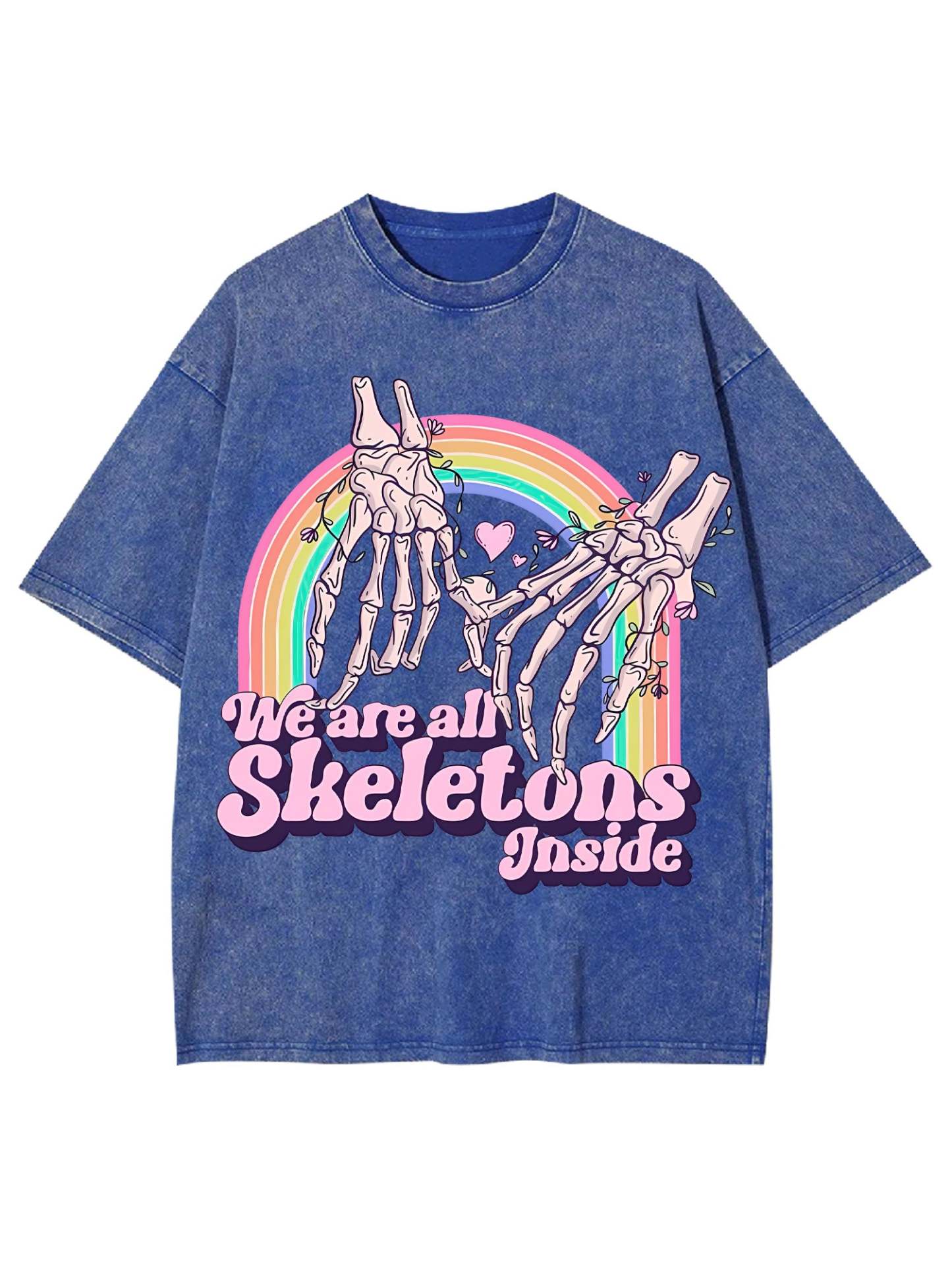 We Are All Skeletons Inside Washed Tshirt