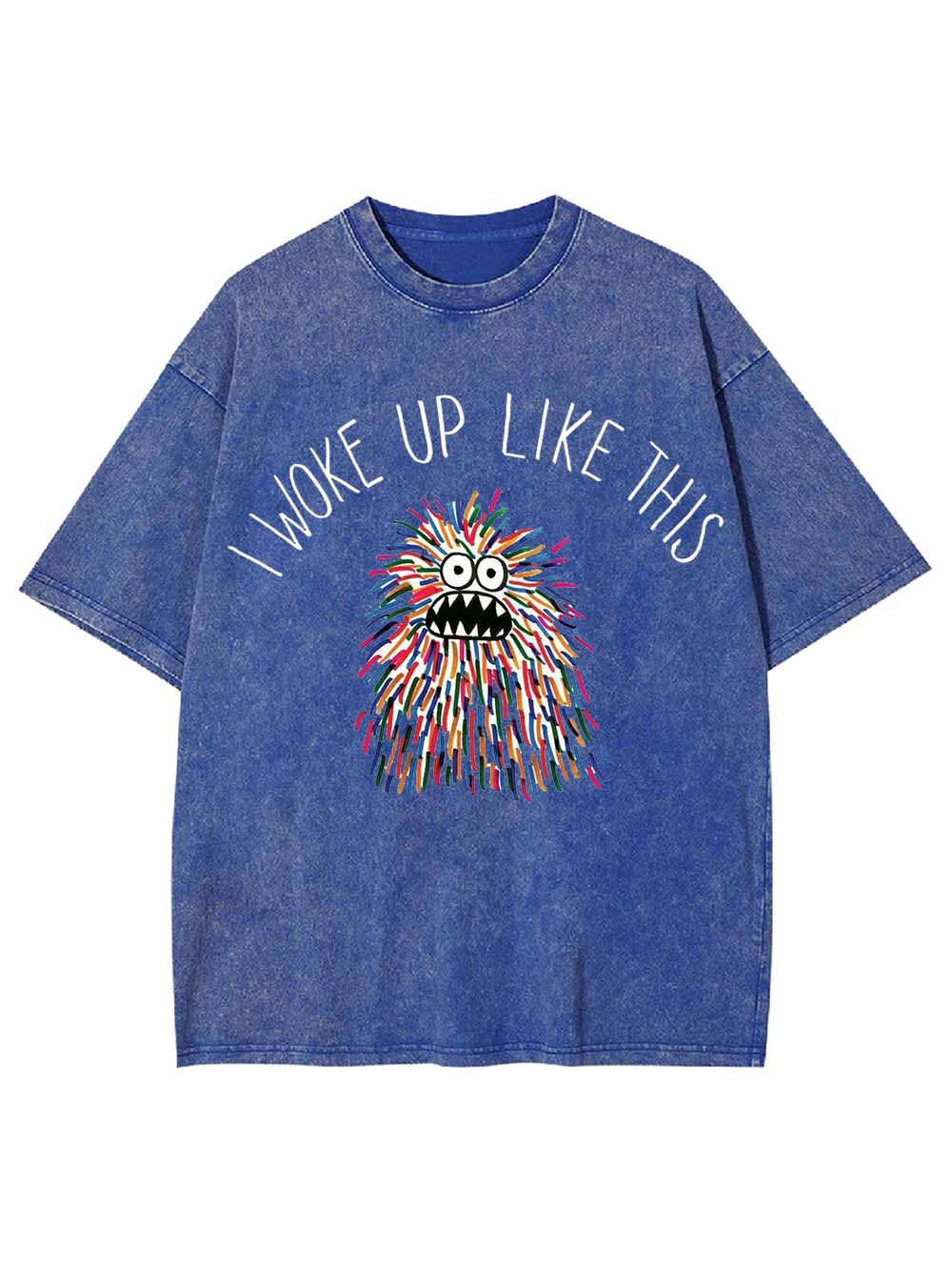 COLORFUL MONSTER WAKE UP WASHED TSHIRT