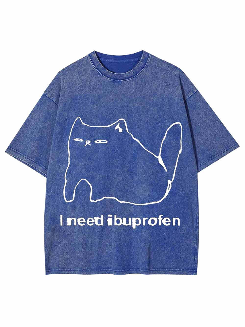 IBUPROFEN CAT WASHED TSHIRT