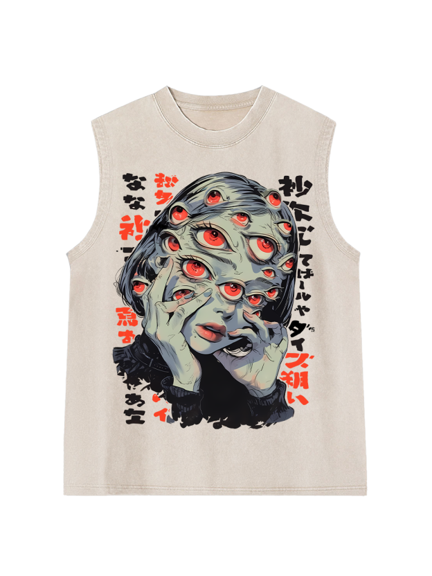 Thousand Eyes Gaze Washed Tank Top