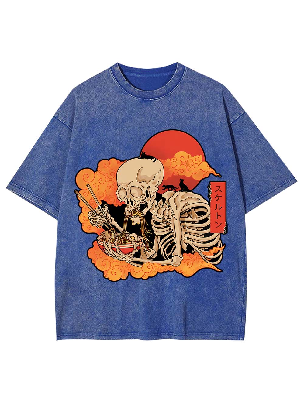 Ramen Skeleton Washed Tshirt