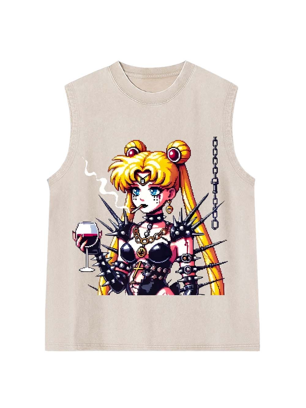 Punk Moon Washed Tank Top