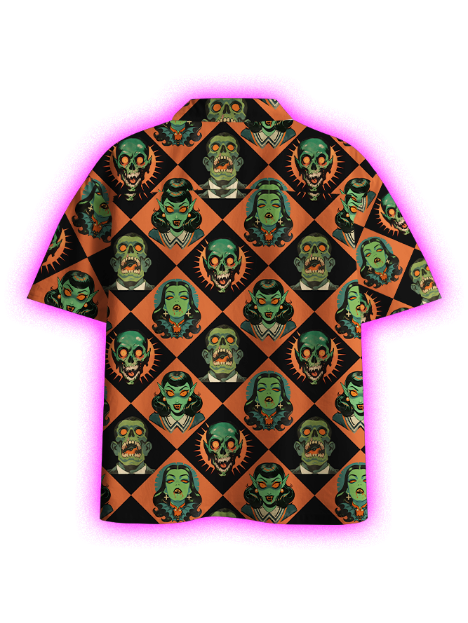 Monster Mash Button Up Pocket Shirt