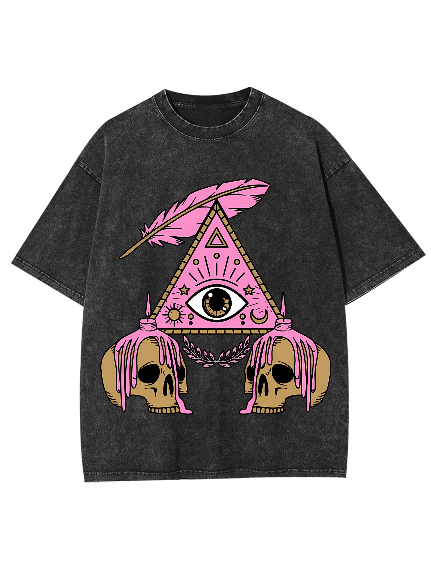 Eye And Skull Washed Tshirt
