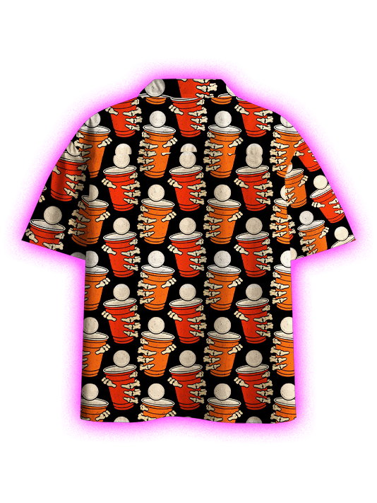 Stacked Snacks Style Button Up Pocket Shirt