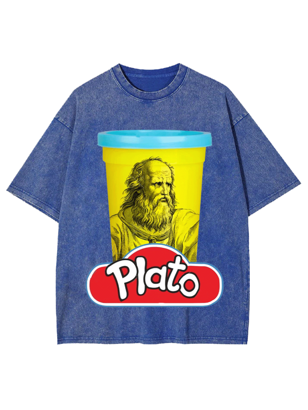 Plato Playful Twist Washed Tshirt