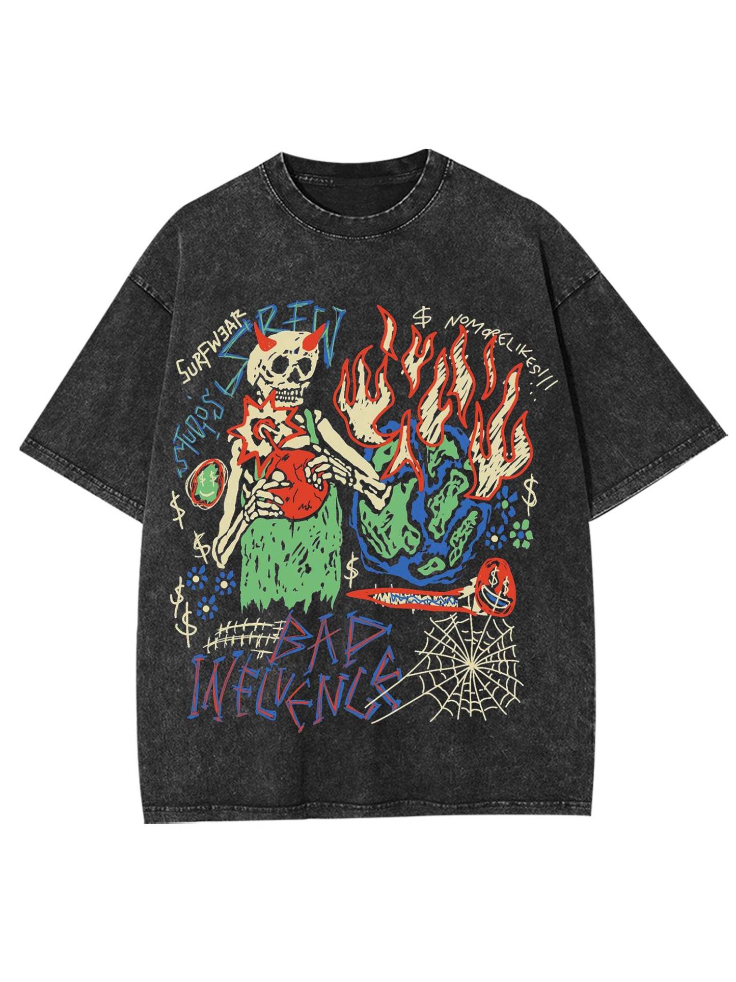Bad Influence Washed Tshir