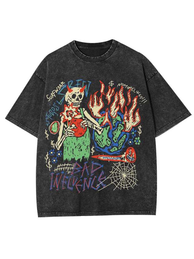 Bad Influence Washed Tshir