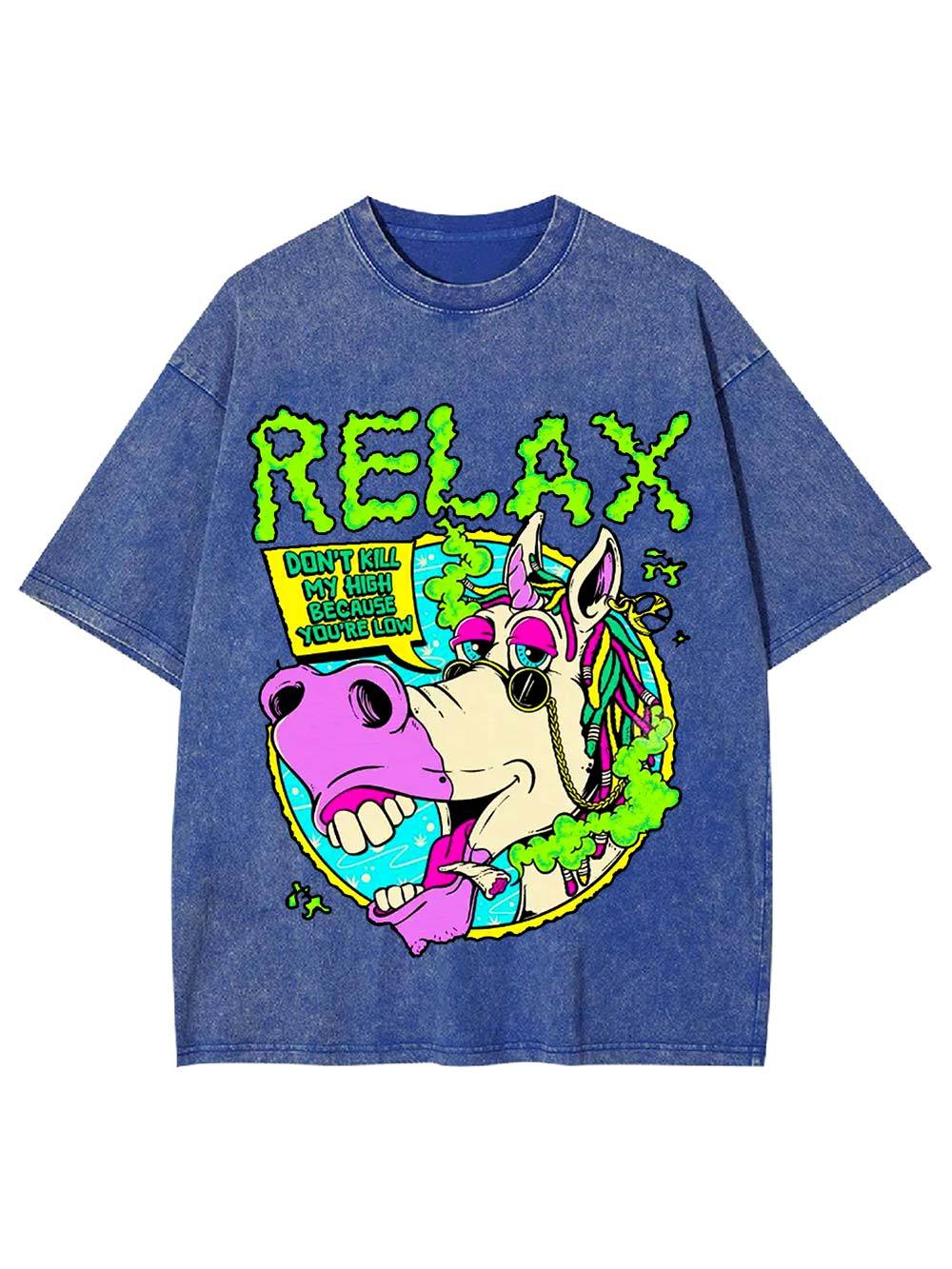 Relax and Stay High Washed Tshirt
