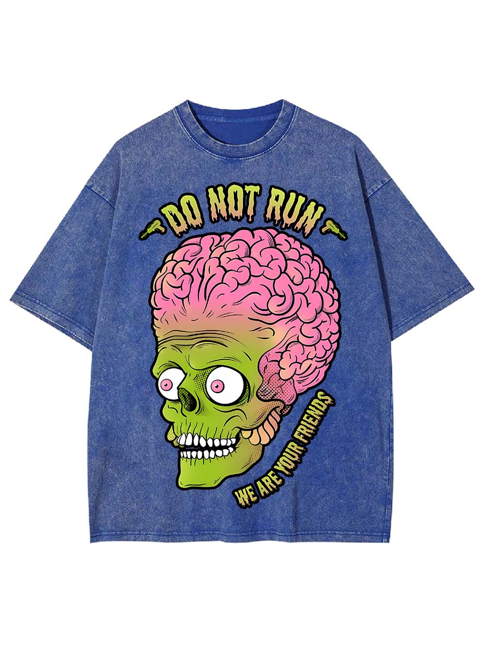DO NOT RUN WE ARE YOUR FRIENDS WASHED TSHIRT