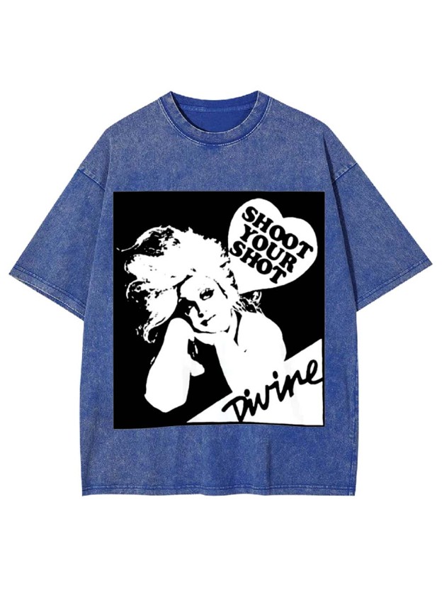 Shoot Your Shot Washed Tshirt