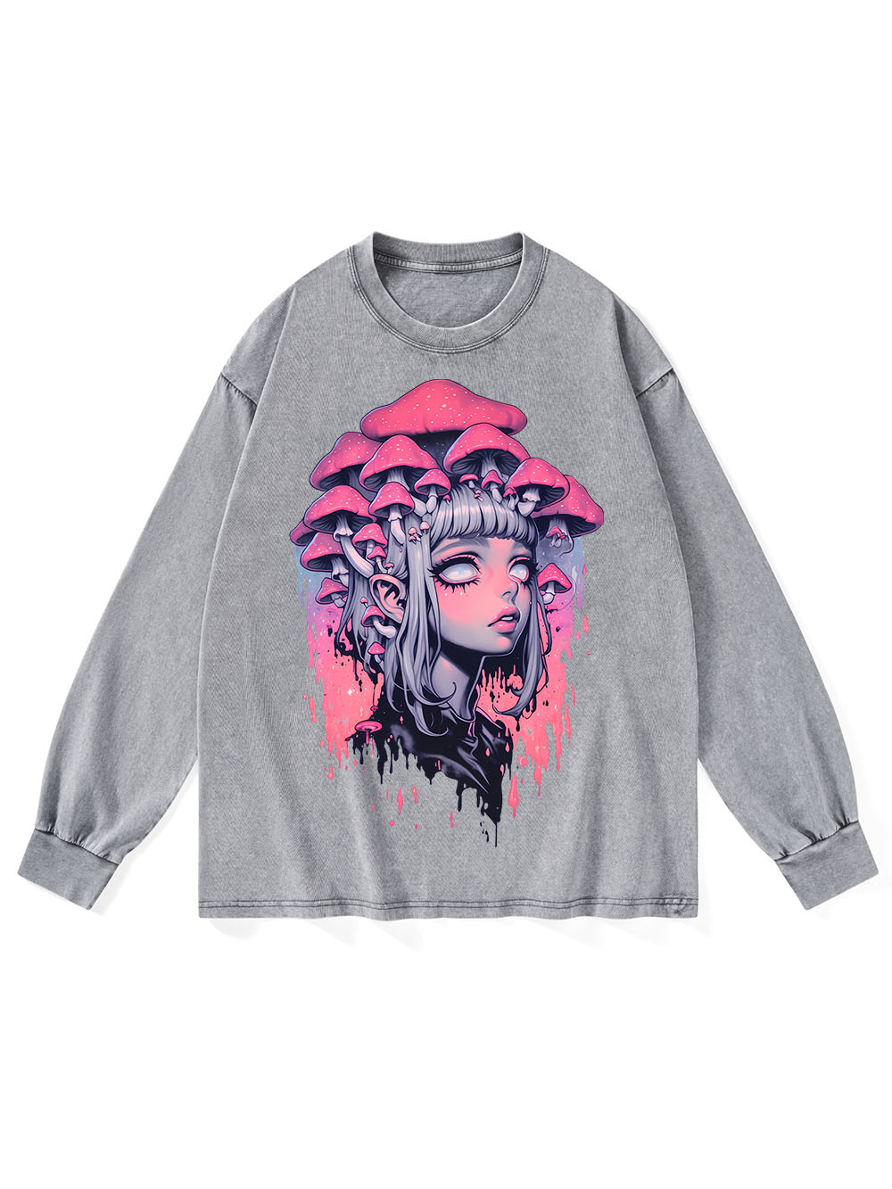 Fungal Reverie WASHED LONG-SLEEVE TSHIRT