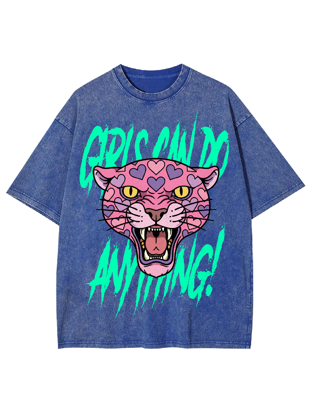 Girls can do anything Washed Tshirt