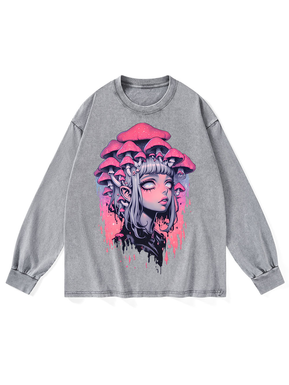 Fungal Reverie WASHED LONG-SLEEVE TSHIRT