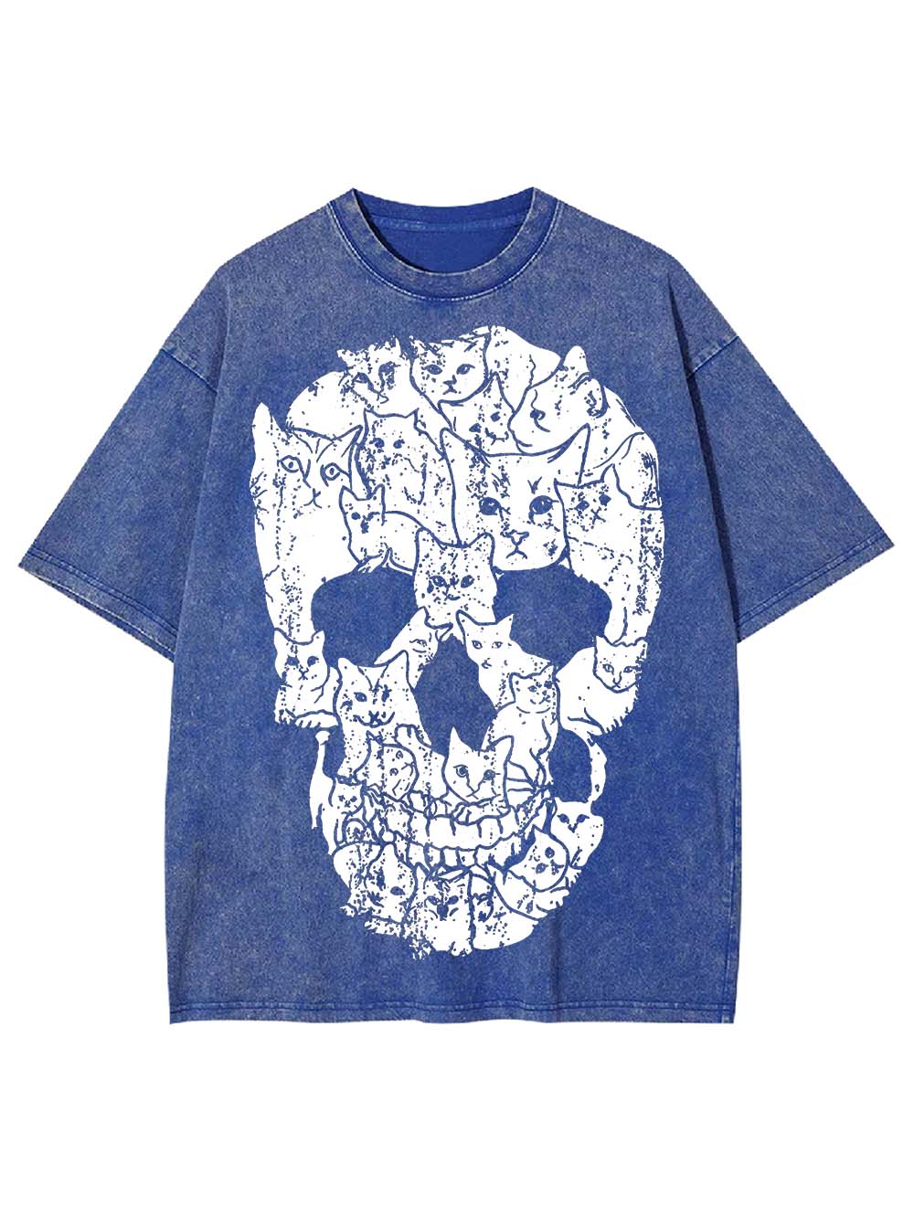 Cats Of The Skull Washed Tshirt