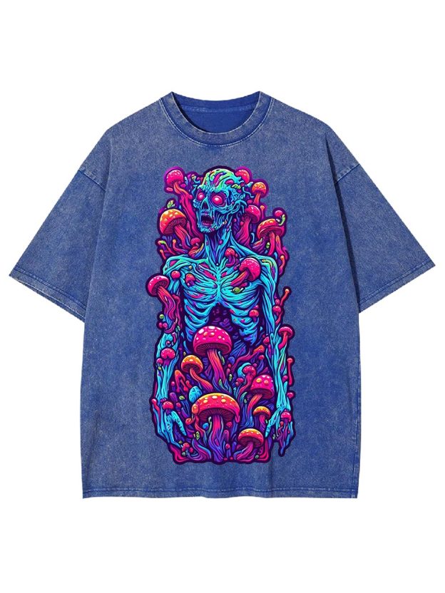 Mushroom Rebirth Washed Tshirt