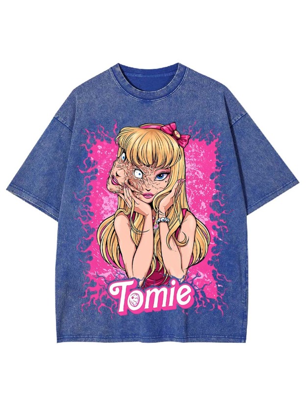 The Two Faces Of Tomie Washed Tshirt