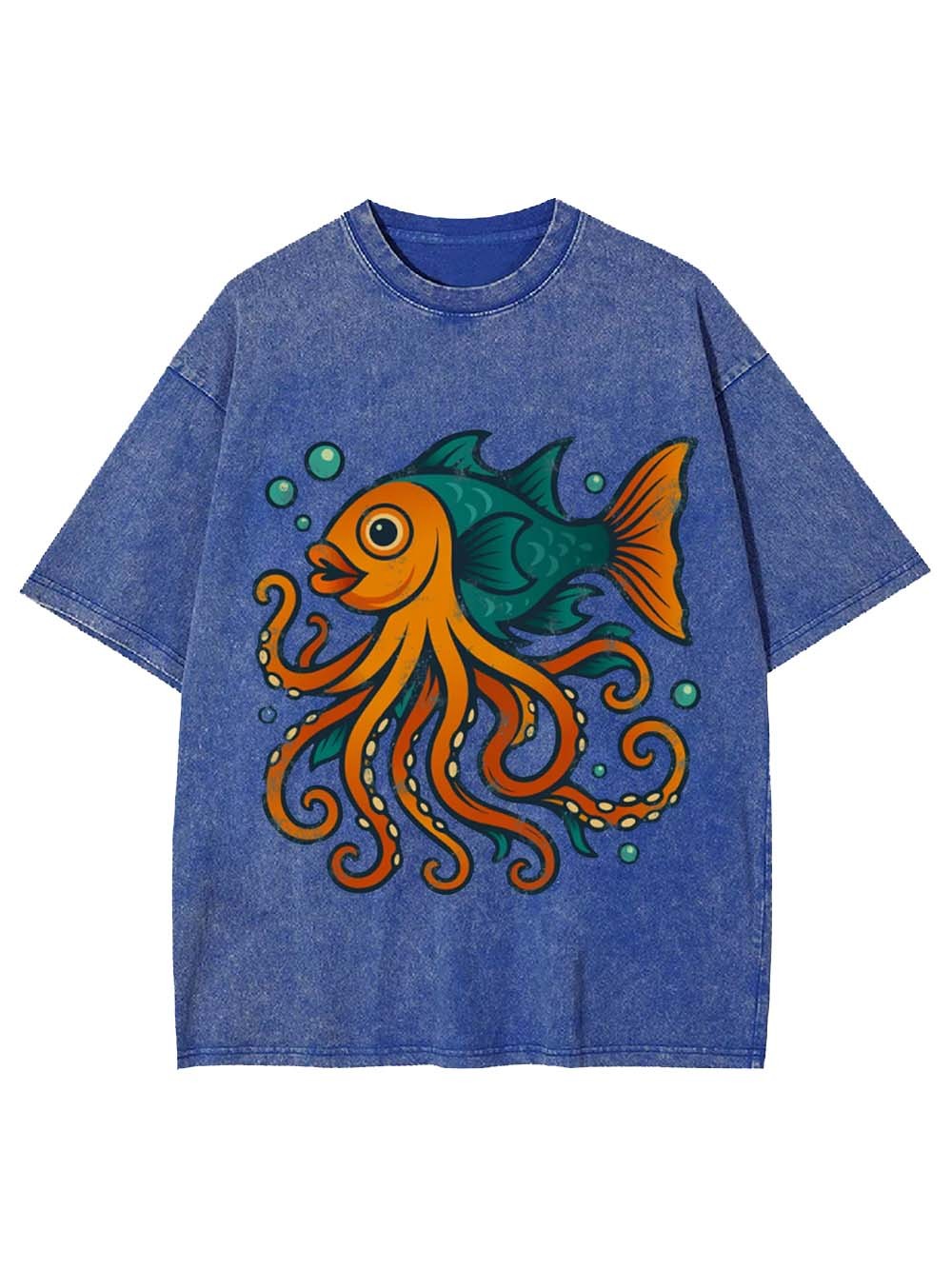 Octo-Fish Hybrid Washed Tshirt