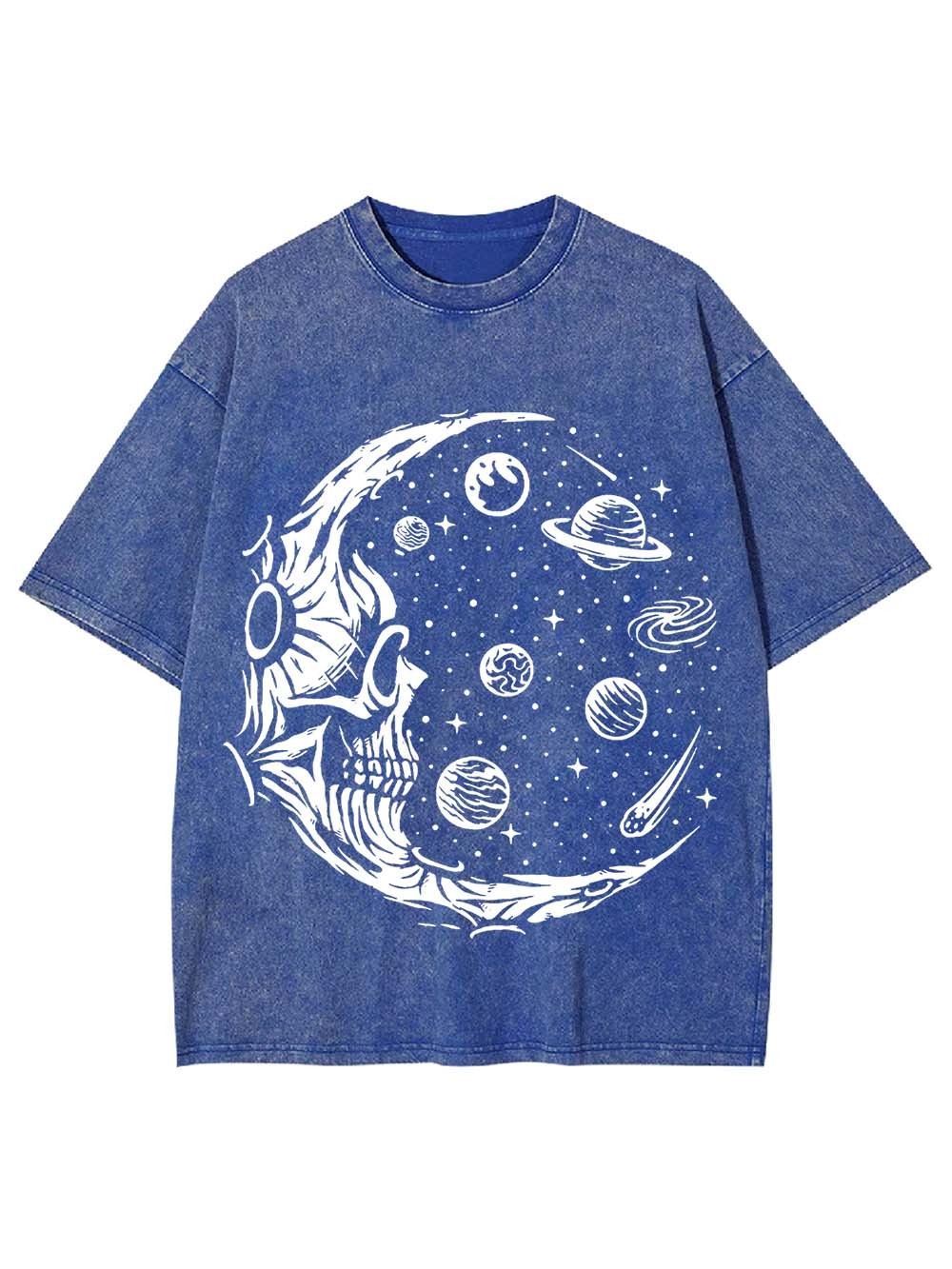 COSMIC SKULL MOON WASHED TSHIRT