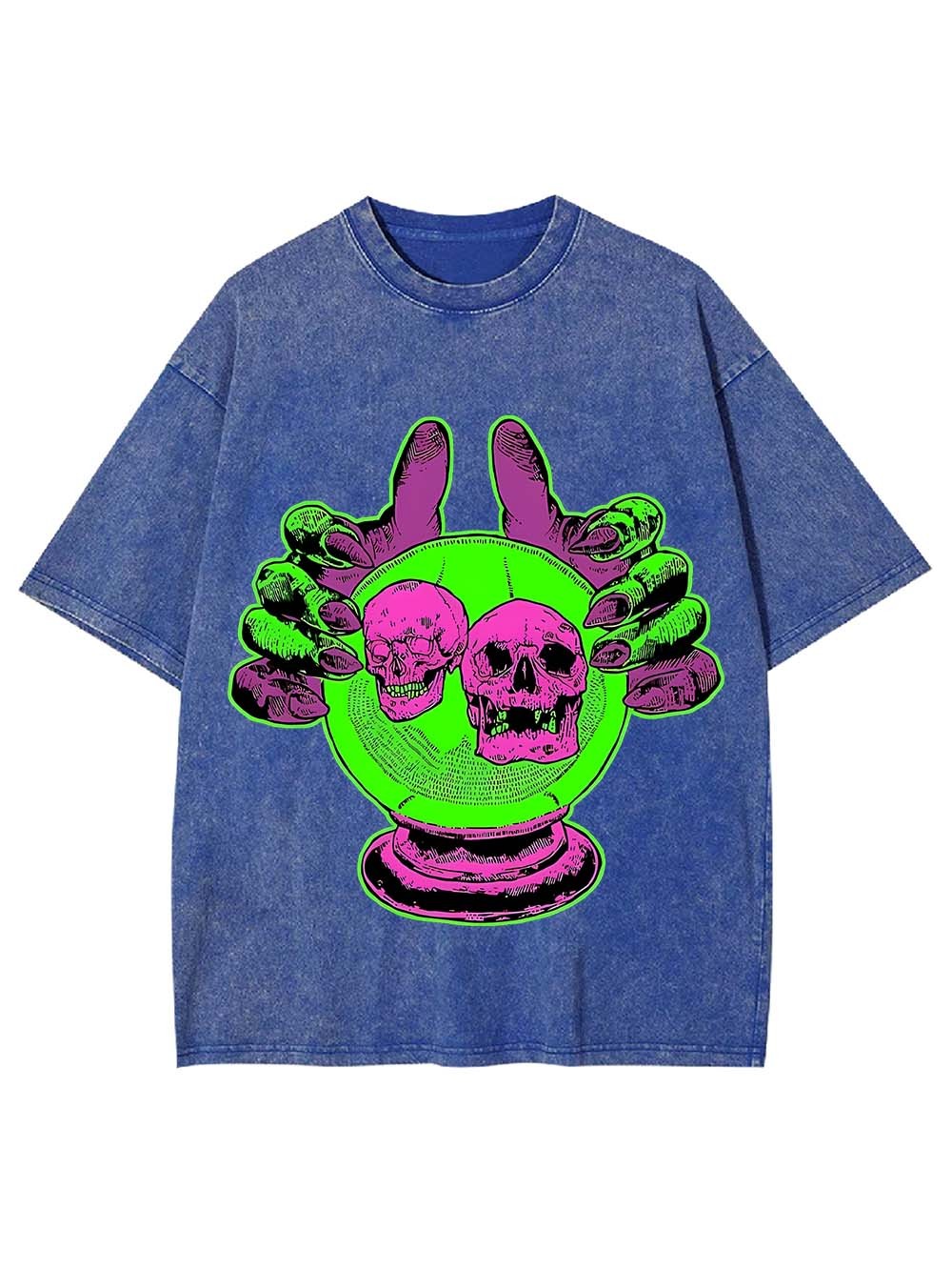 OMEN OF THE SKULLS WASHED TSHIRT