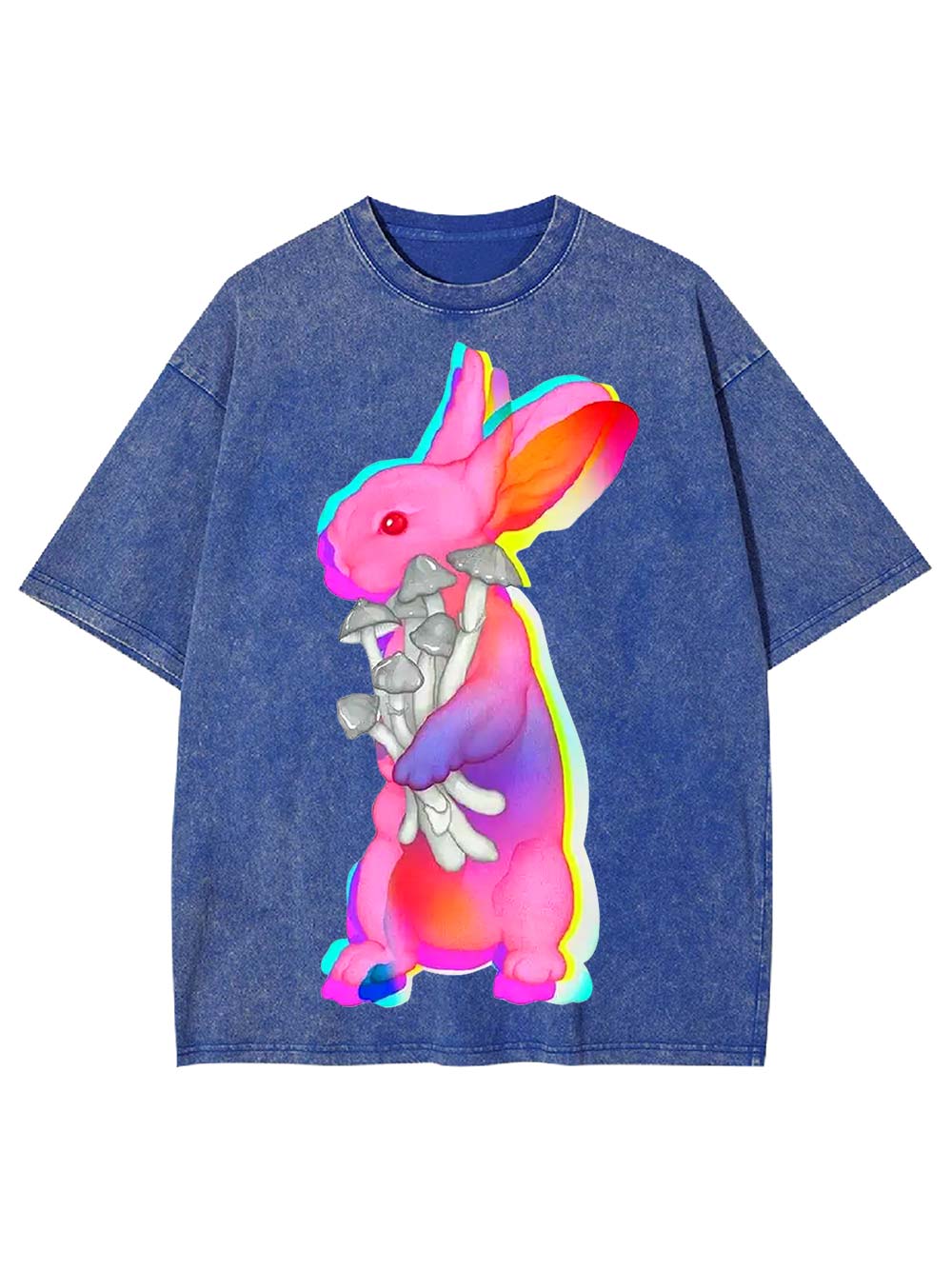 Psychedelic Bunny Washed Tshirt