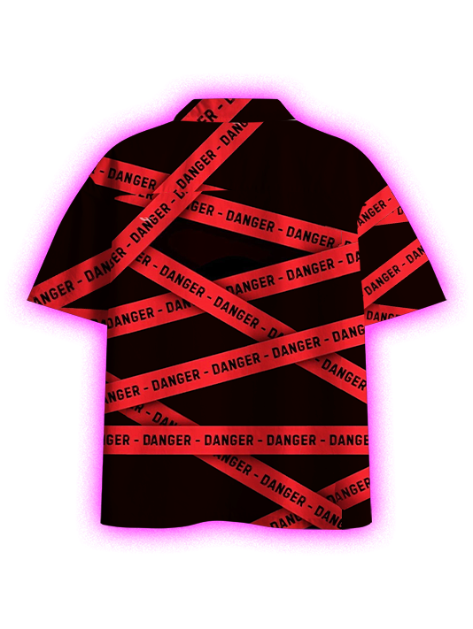 Danger Zone Style Button Up Pocket Shirt