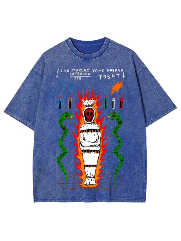 REPENTANCE IN FLAMES WASHED TSHIRT