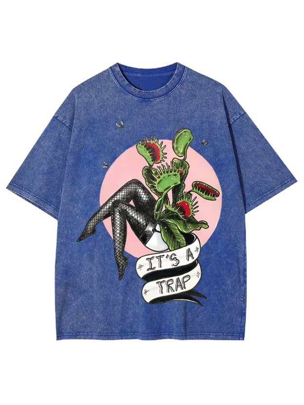 It's A Trap Washed Tshirt