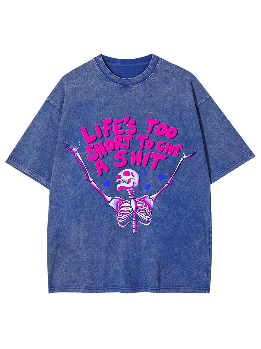 Life's Too Short To Gine A Shit Washed Tshirt