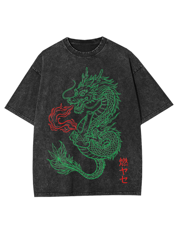 Smoke Dragon Washed Tshirt