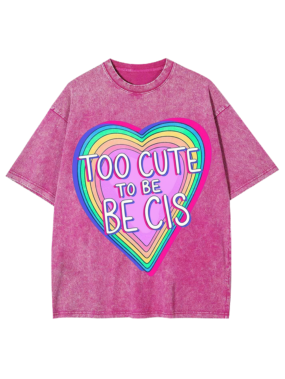 TOO CUTE To BE BE CIS Washed Tshirt