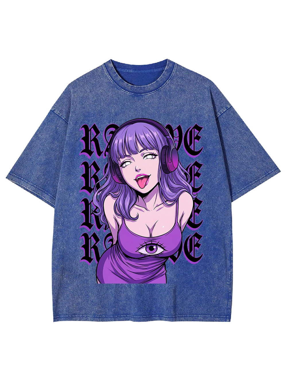 Cyber Raver Third Eye Washed Tshirt