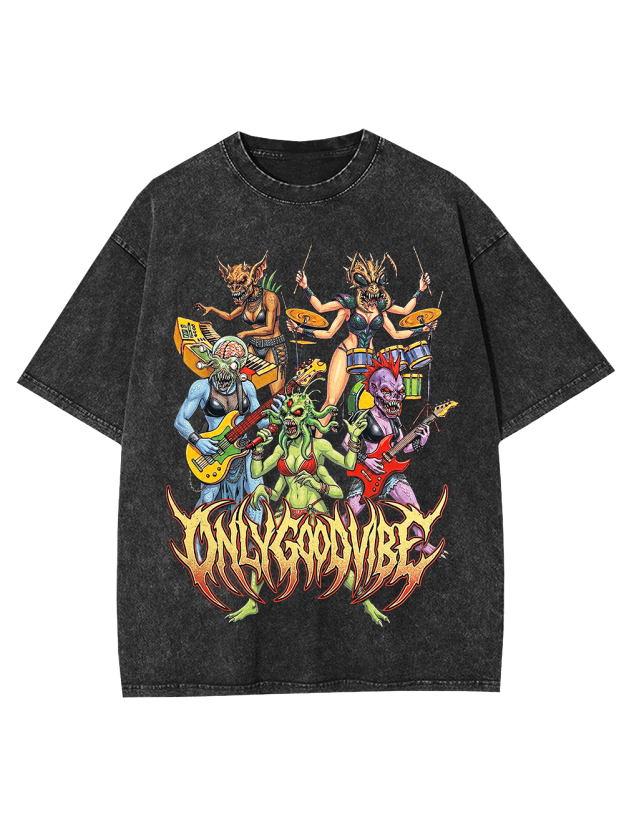 Demon Band Washed Tshirt
