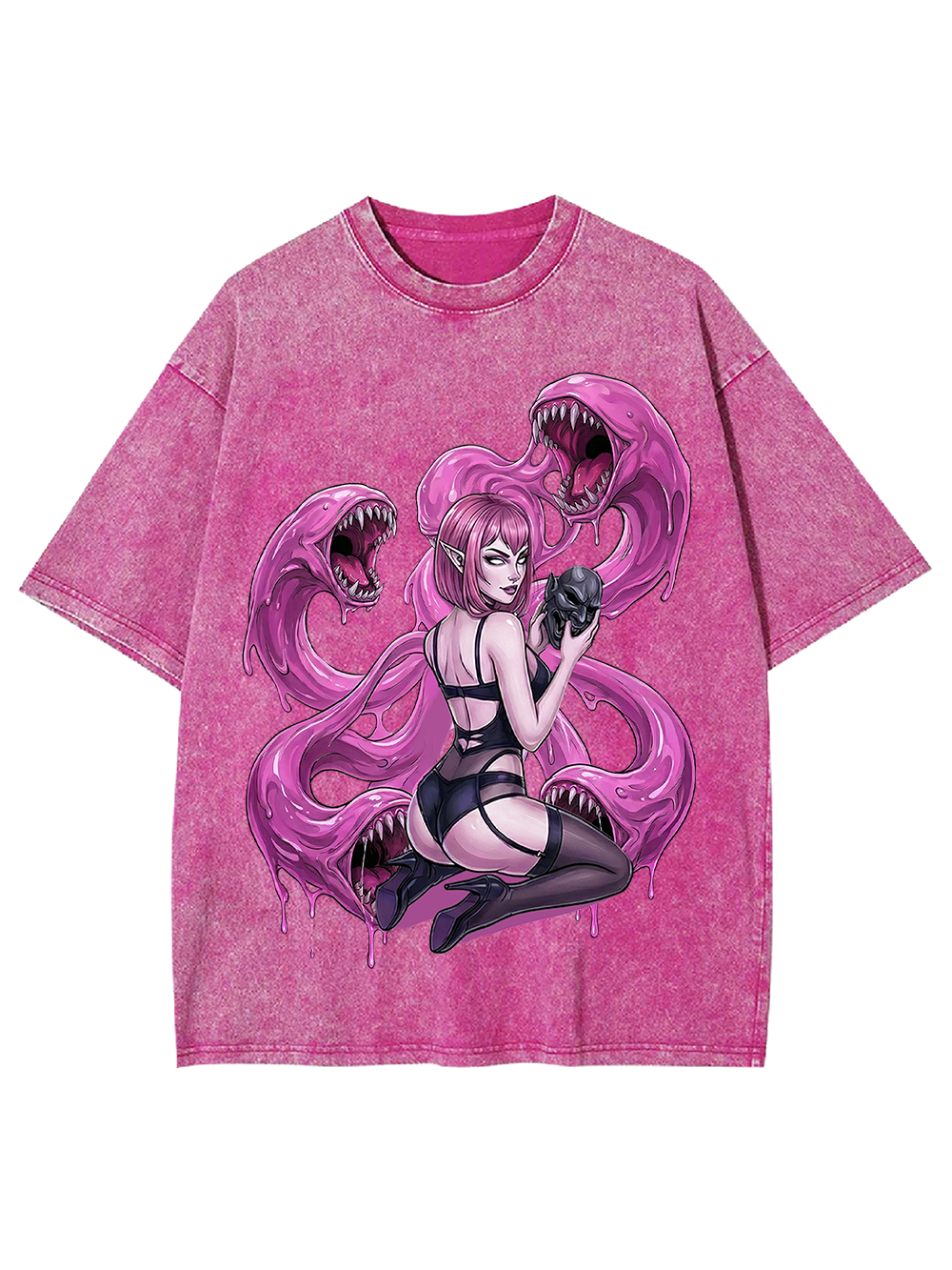 Neon Succubus & Dark Siren Washed Tshirt