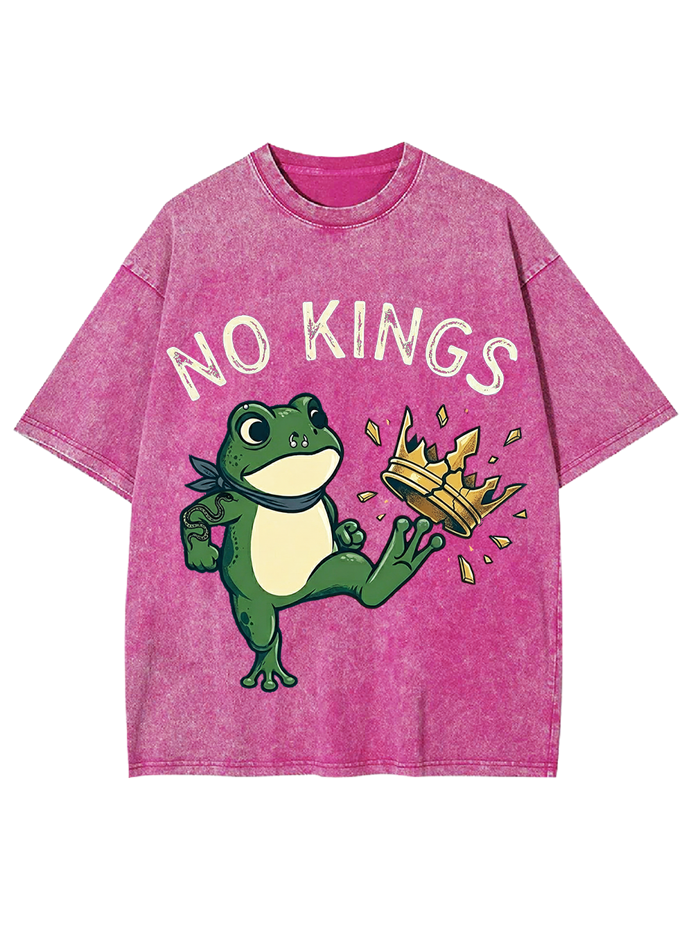 Frog Against the Crown Washed Tshirt