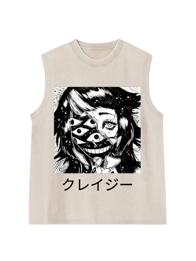 Monster Grin Washed Tank Top
