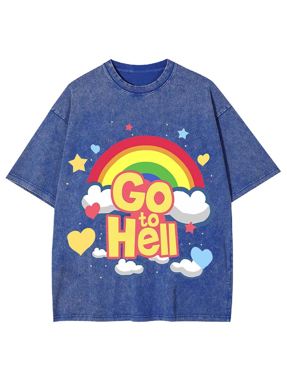 GO TO HELL WASHED TSHIRT