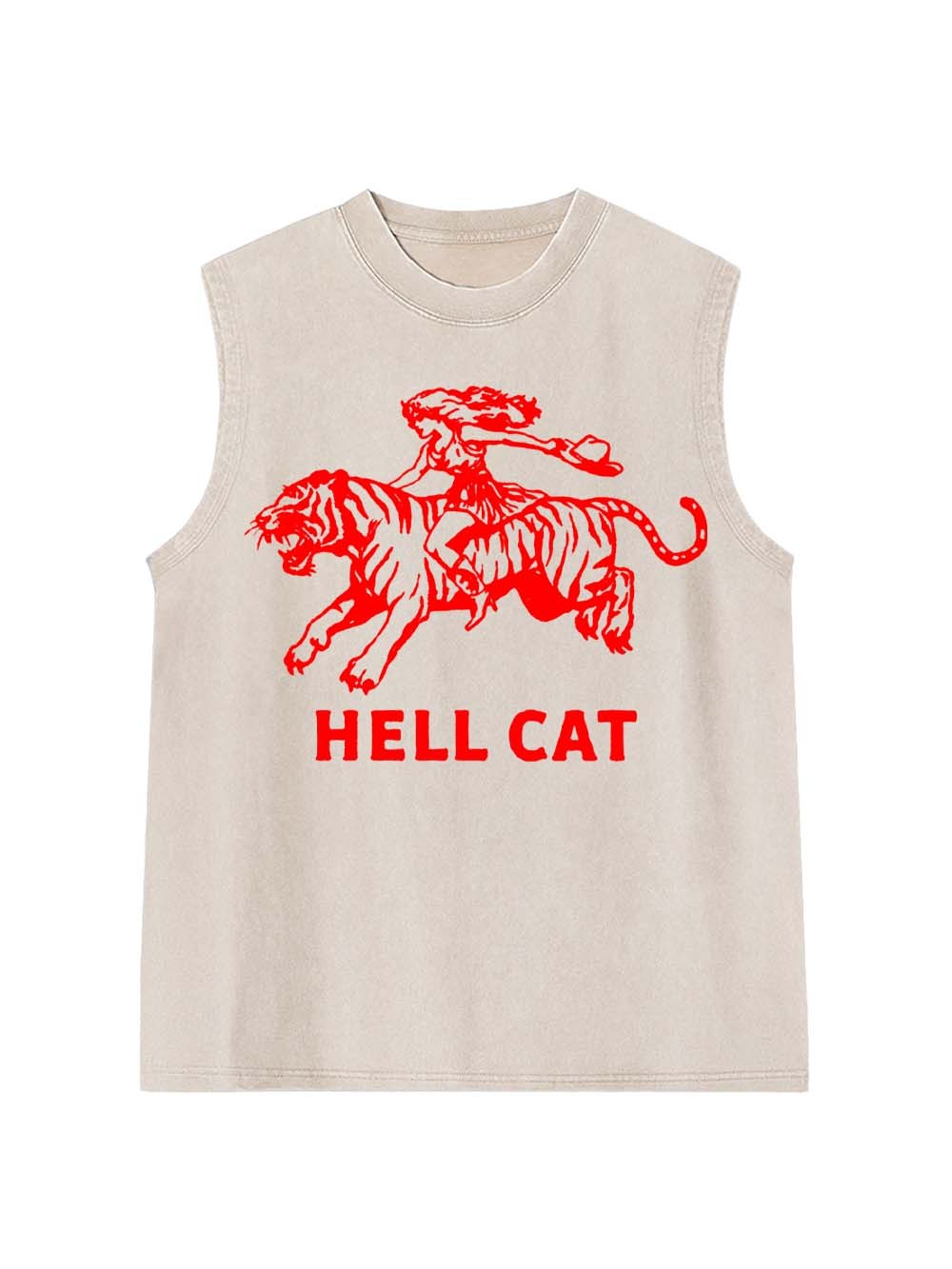 Hell Cat Washed Tank Top