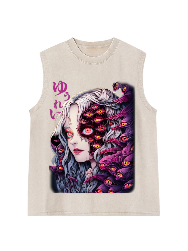 The Allure Of A Thousand Eyes Washed Tank Top