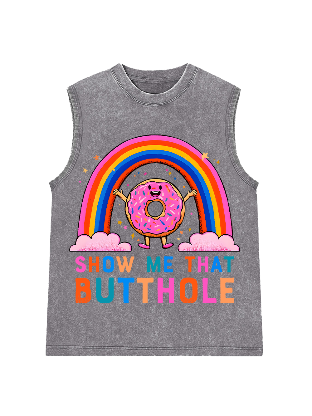 SHOW ME THAT BUTTHOLE Washed Tank Top