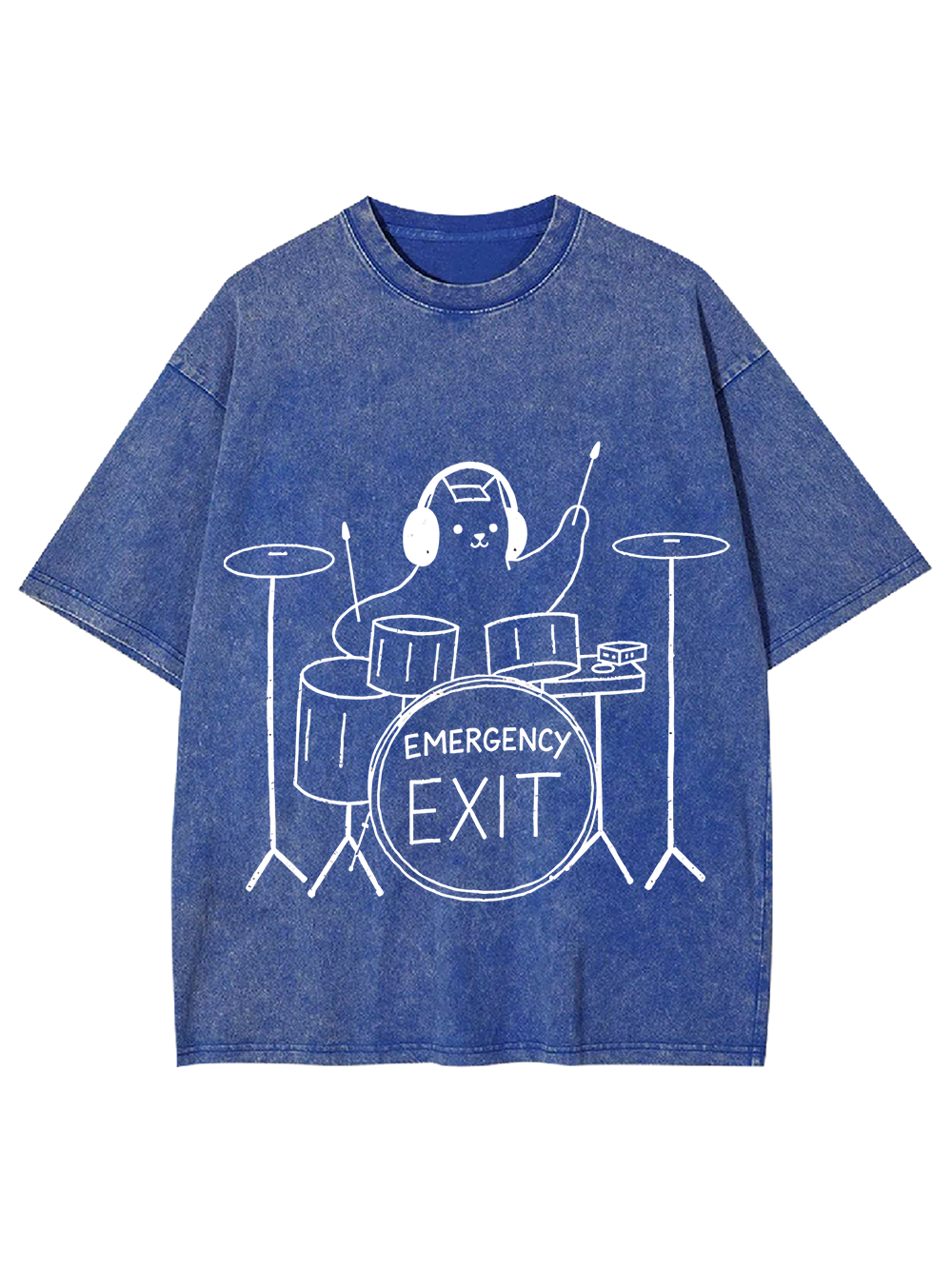 Emergency Groove – Cute Band Washed Tshirt