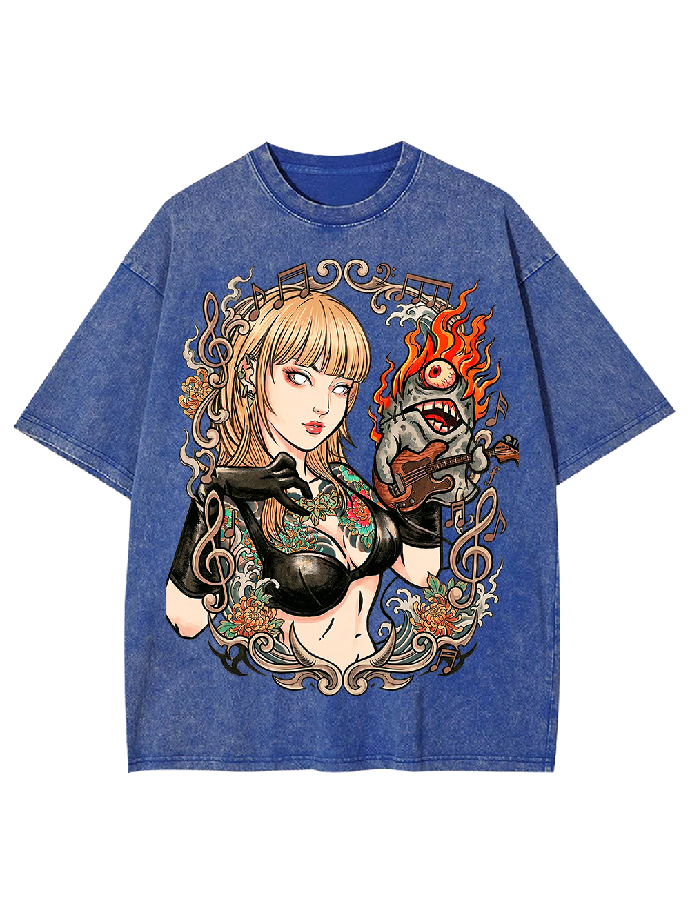 Burning Sound – Punk Goddess Oversized Washed Tshirt