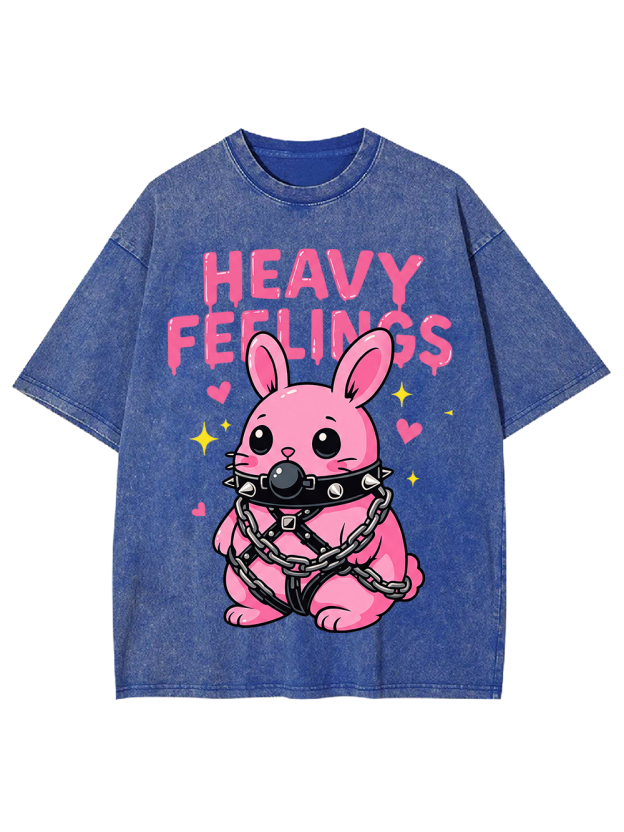 HEAVY FEELINGS Washed Tshirt