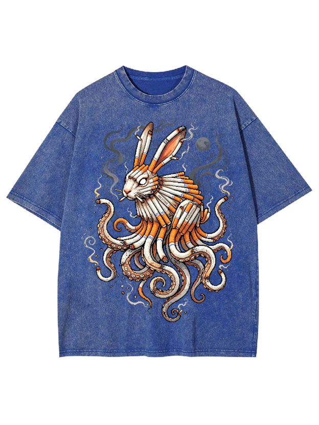 Smokeborn Hare Washed Tshirt